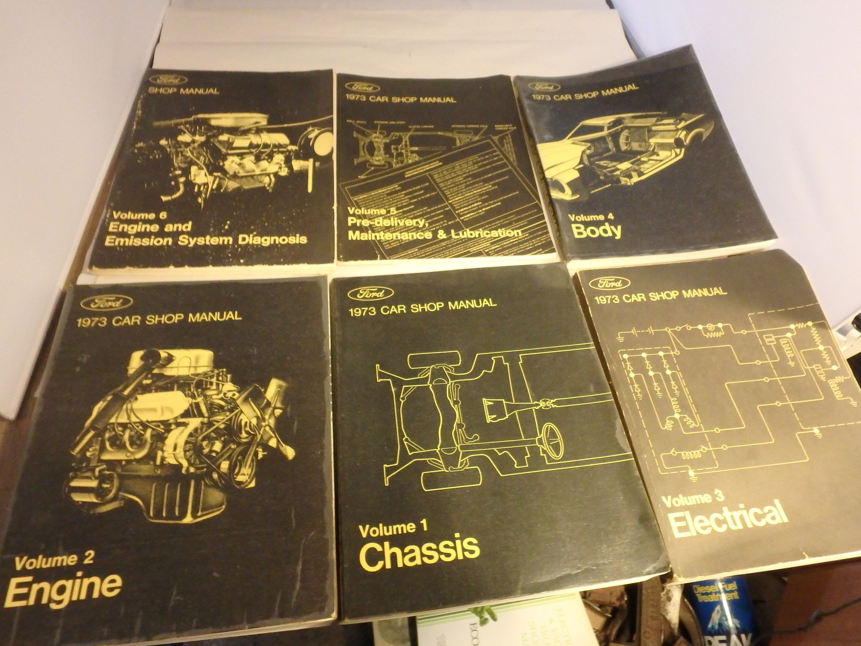 6 volumes 1-6 Ford car shop manuals | Etsy