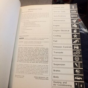 1980 original Honda service manual- Civic