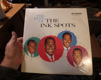 1E- vintage VG+++ 33 1/3 LP 2 record set - 1977 The best of the Ink Spots  MCA records