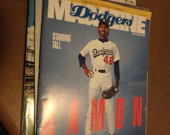 FFF-1991 issue of Los angeles Dodgers Magazine-ramon cover