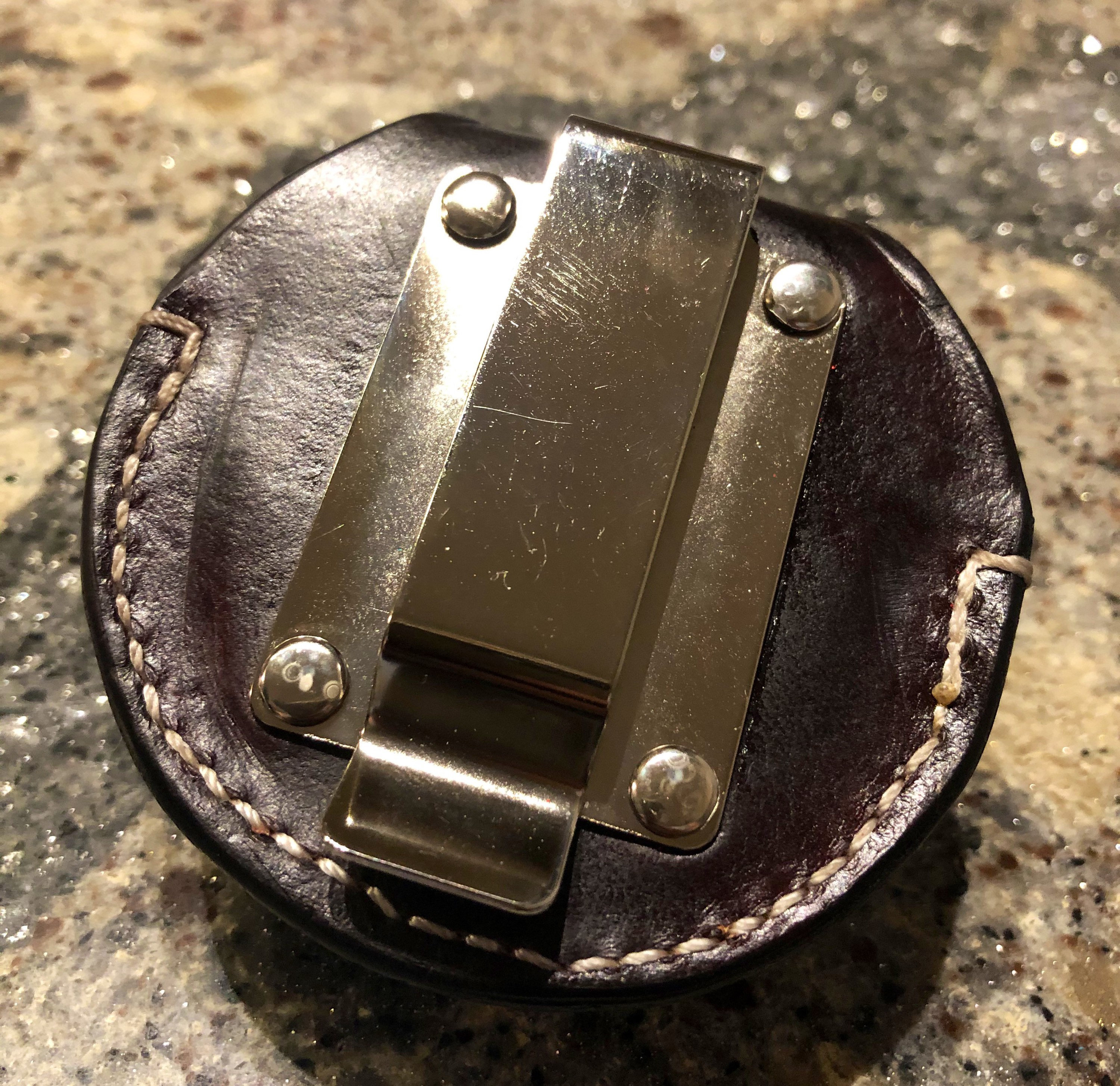 Swedish SNUS or ZYN Dip Can Holder Holster With Belt Clip Made of  Hand-stitched Natural Full Grain Leather in Traditional or Fashion Colors.  