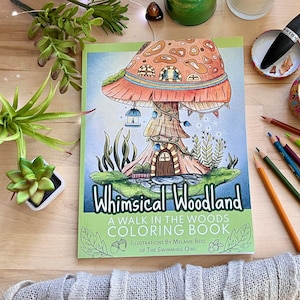 Woodland Coloring Book | Adult Coloring Book | 30 Pages | Forest Coloring Book | Kids Drawing Book | Mindfulness Colouring Book For Stress