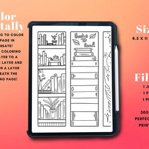 4 Bookmarks Coloring Page | Witchy Bookmarks Printable Coloring Page ...