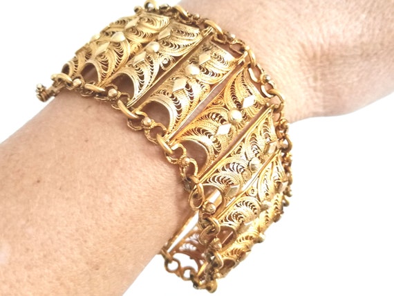 Antique Gilded Silver Art Deco (Jugendstil) Bracel