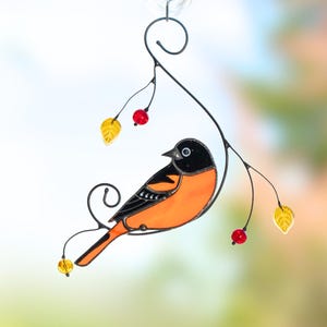Baltimore stained glass window hangings New job gift for her Custom stained glass baltimore souvenir Stained glass ornament