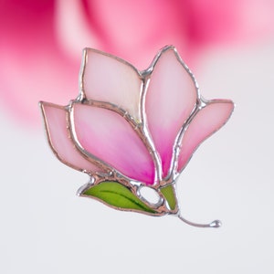 Magnolia stained glass jewelry