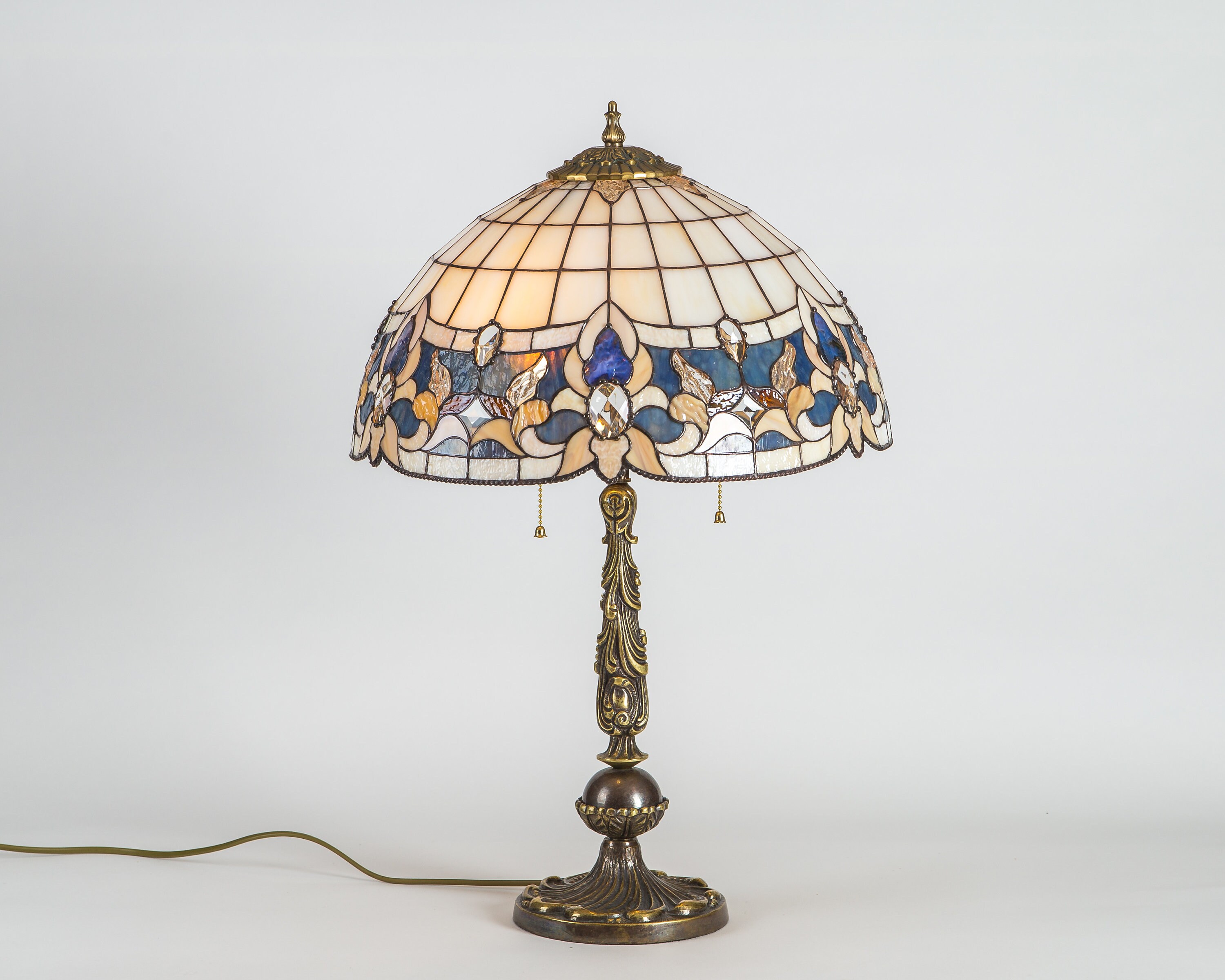 Stained Glass Art Nouveau Lamp New House Gift Etsy Singapore