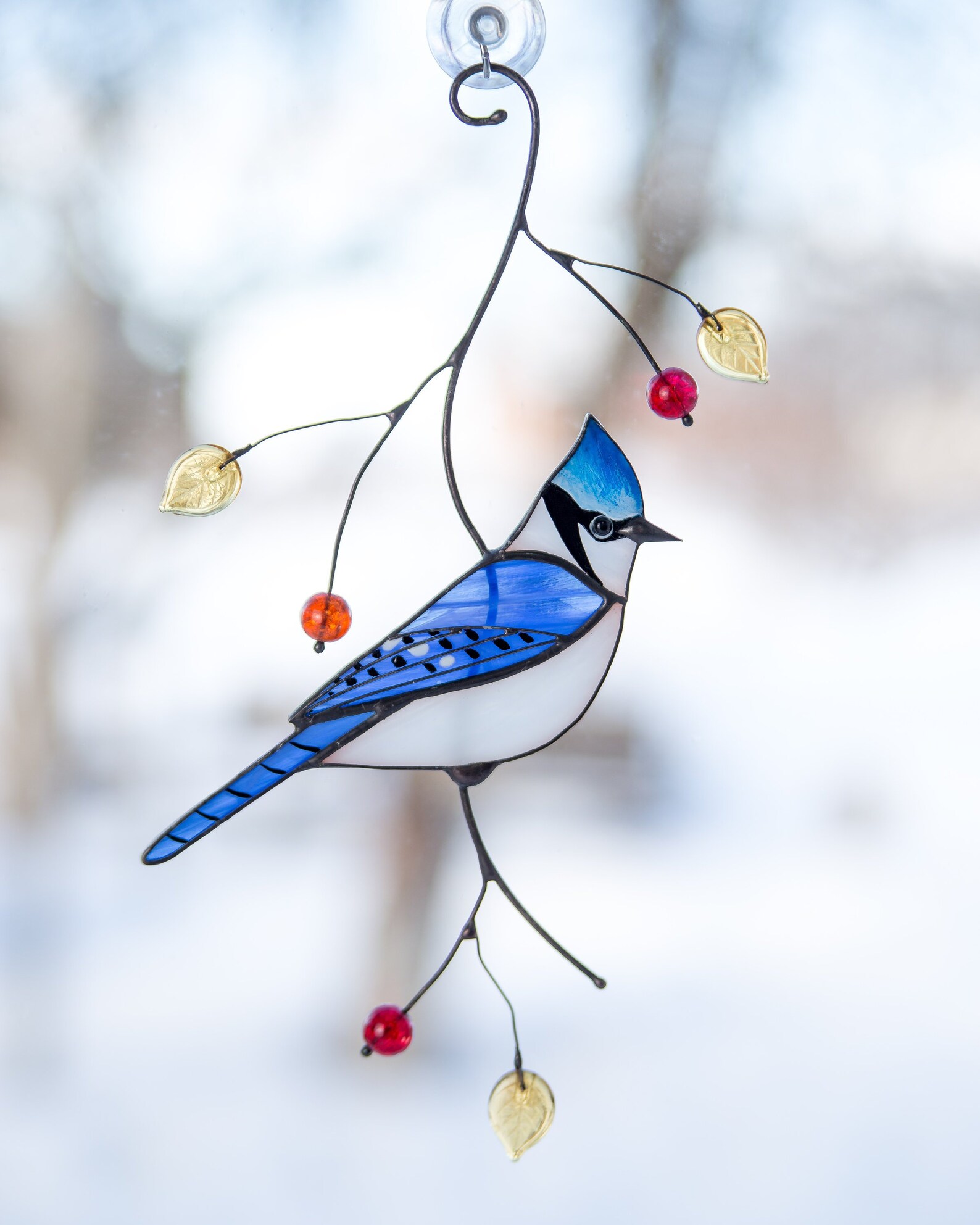 Blue Tit Bird Suncatcher