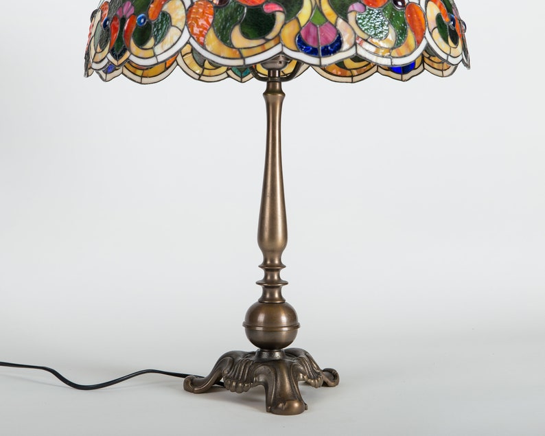 Unique stained glass lamp shade 8th Unique stained glass lamp shade 8th