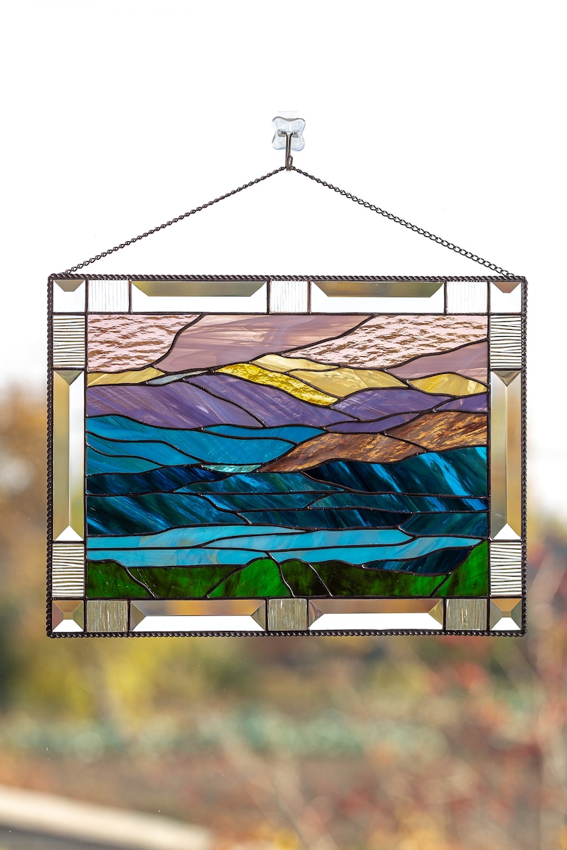 Stained Glass Window Hangings Mount Washington Custom Stained Etsy