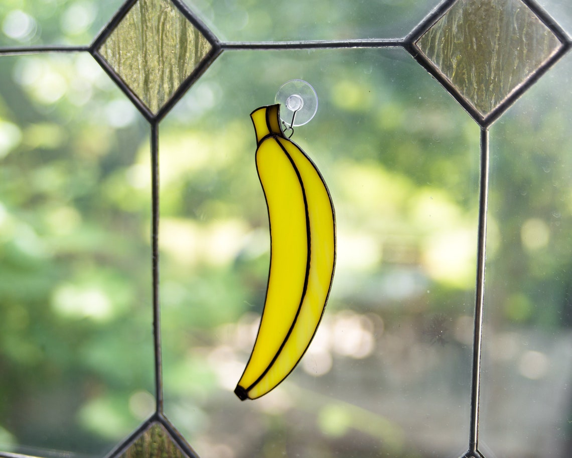 Lime stained glass suncatcher Custom stained glass lemon Etsy