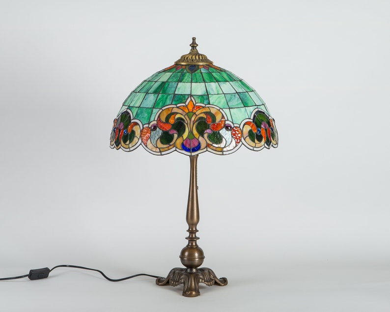 Unique stained glass lamp shade 8th Unique stained glass lamp shade 8th