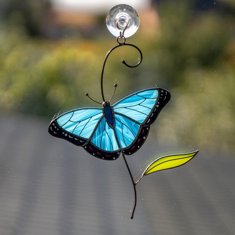 butterfly stained glass light catcher