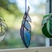 Feather stained glass window hangings Christmas gifts Bird stained glass suncatcher New house gift 