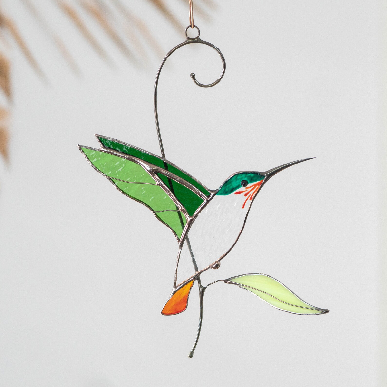 Hummingbird Stained Glass Window Hangings Mothers Day Gifts Etsy