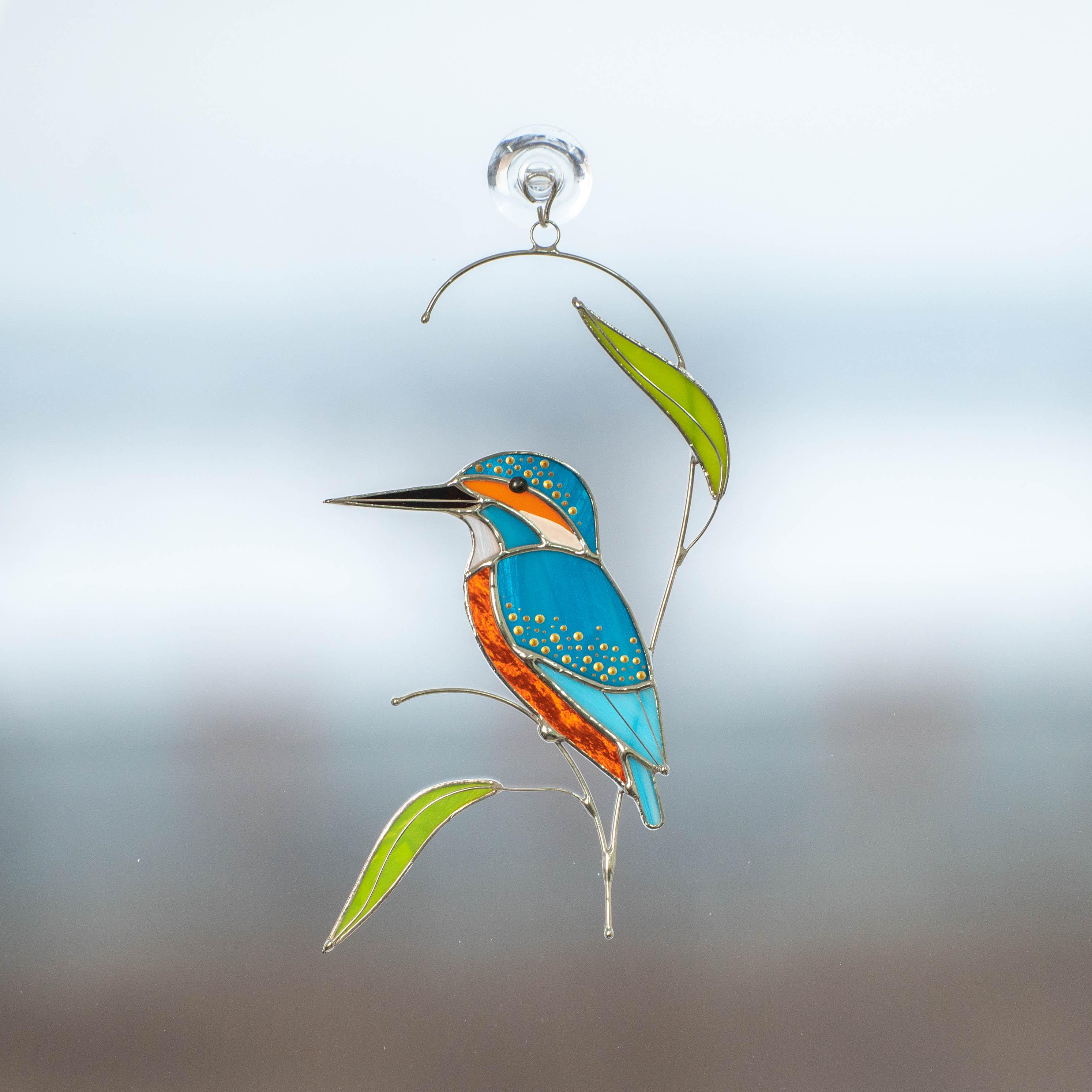 たかお君　ステンドグラス　カワセミ　ルリビタキ　野鳥　バードウォッチング たかお君 ステンドグラス カワセミ ルリビタキ 野鳥 バード