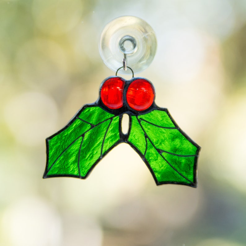 Christmas reindeer stained glass window hangings Christmas Etsy