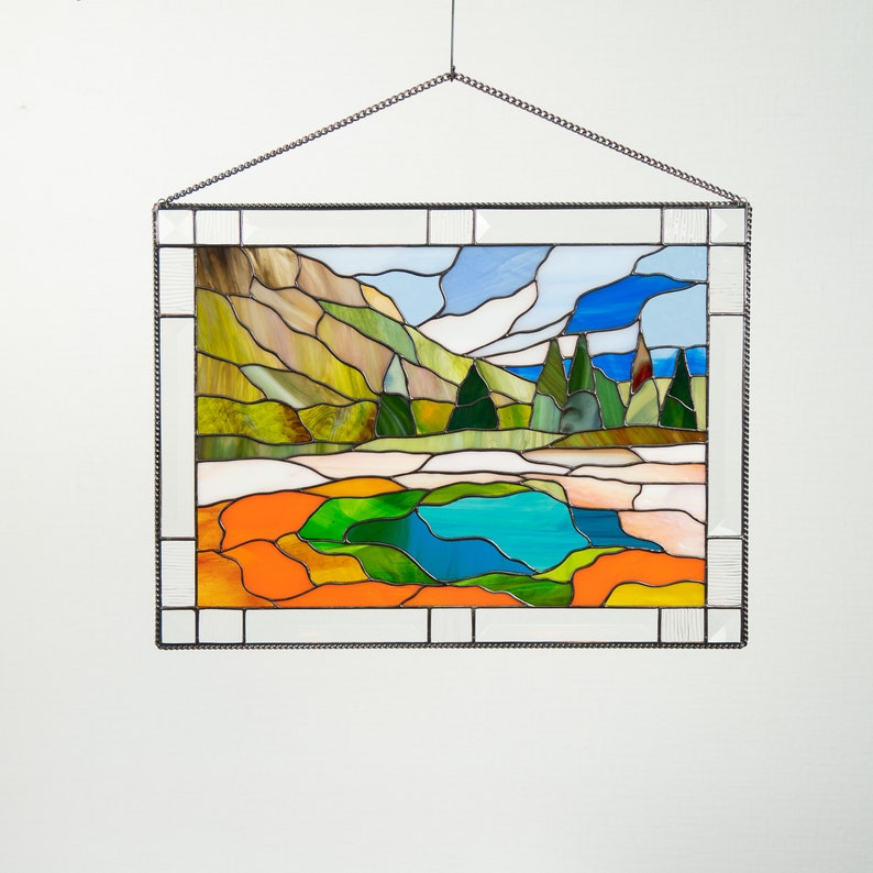 handmade glass Yellowstone decor for home interior