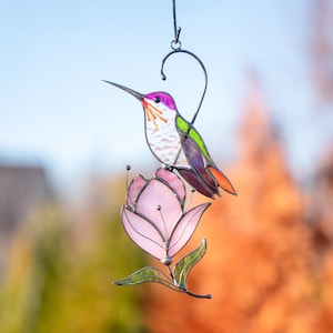 stained glass bird ornament