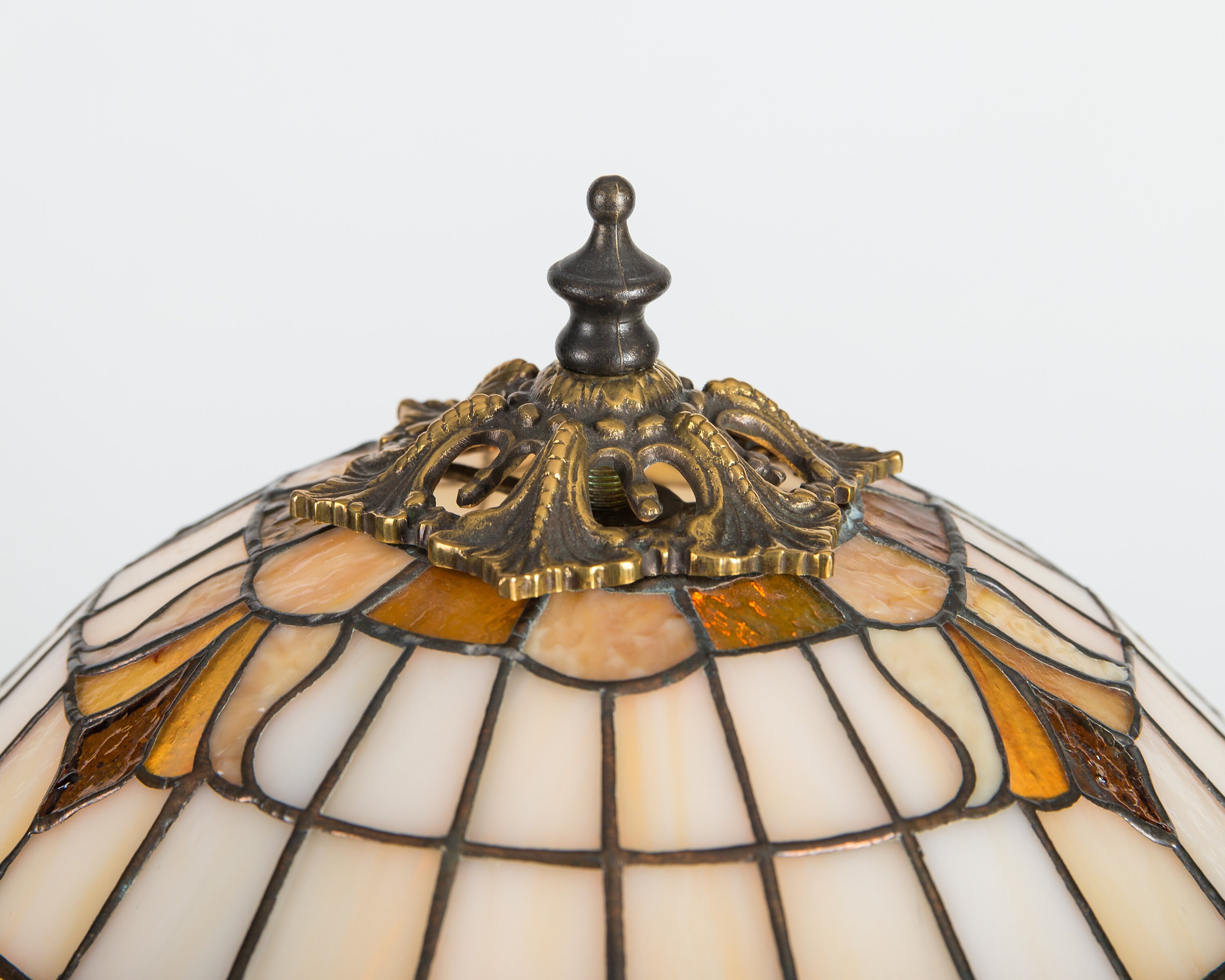 Bedside stained glass lamp shade art nouveau lamp new house Etsy