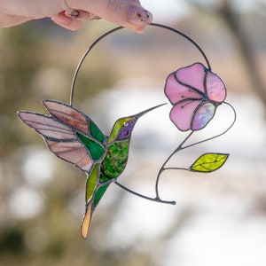 flower stained glass window hangings