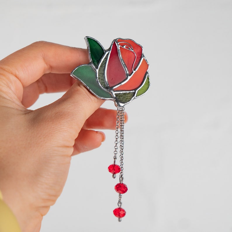 Handmade jewelry of rose