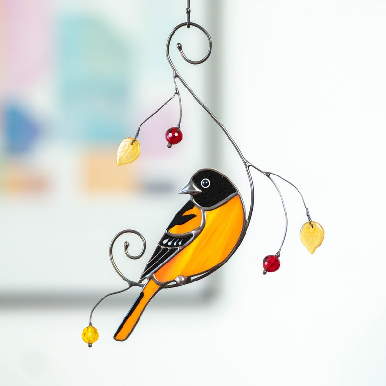 baltimore oriole handmade decor for home interior