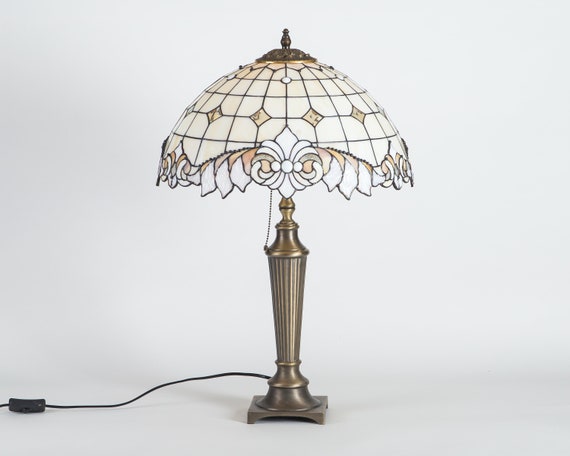 Classic Stained Glass Lamp 8th Anniversary Gift Art Nouveau Etsy