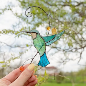 handmade glass bird suncatcher