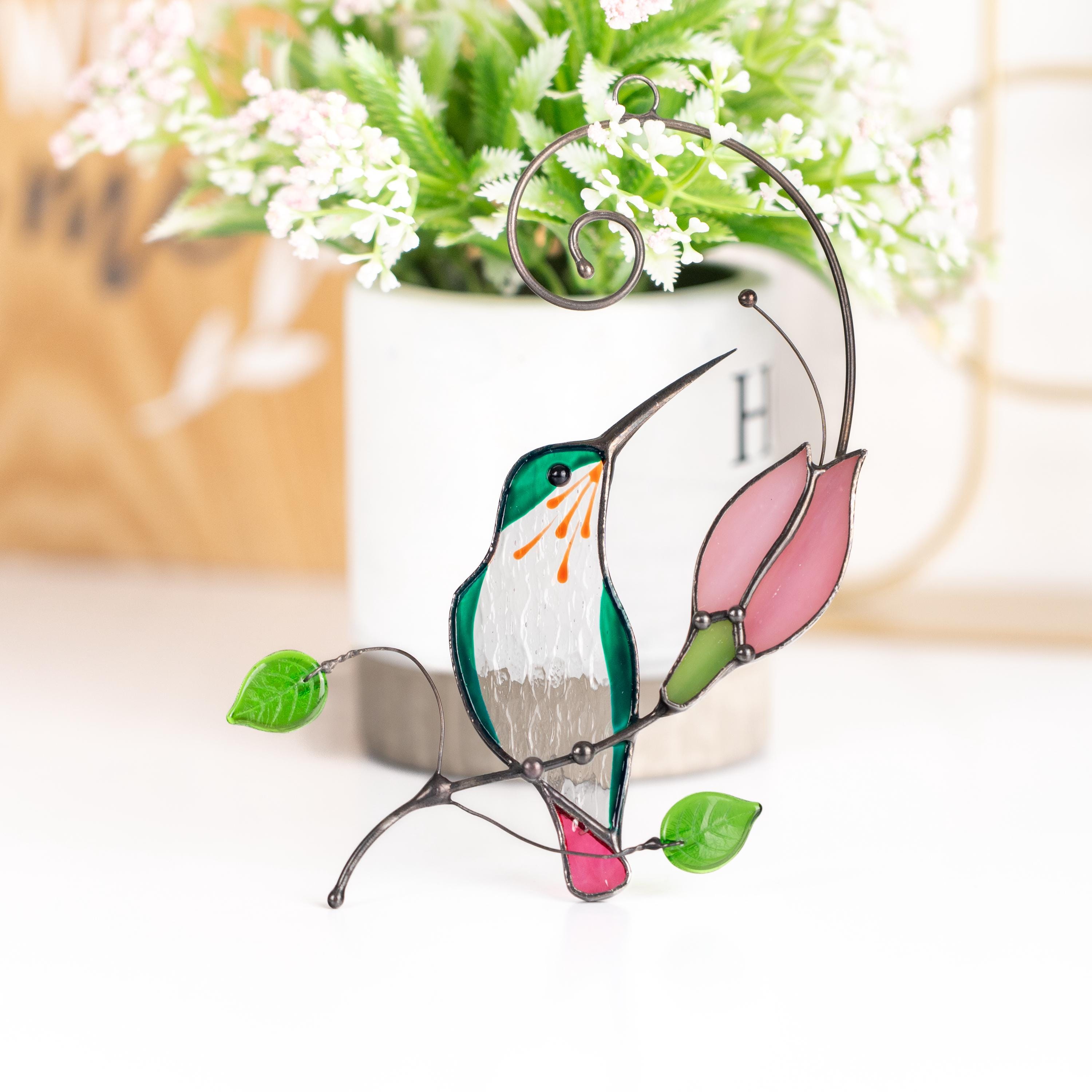 トロント・ステンドグラス Hummingbird ハミングバード ハチドリ ハチドリ ハミングバード ステンドグラス オーナメント（ガラス