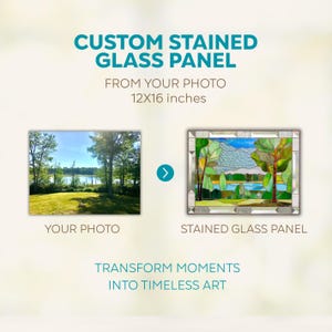 custom stained glass panel - we are gladly work on incorporating your own ideas