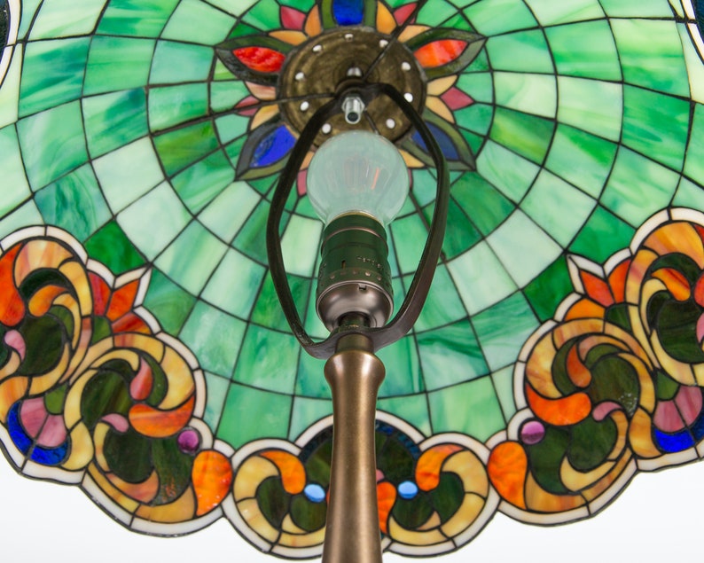Unique stained glass lamp shade 8th Unique stained glass lamp shade 8th