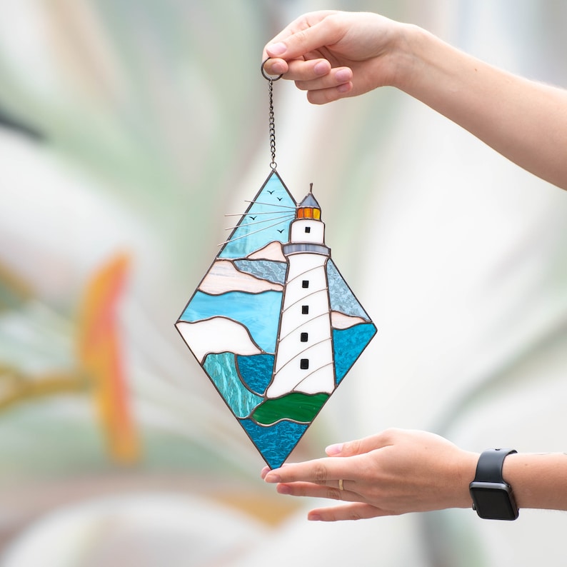 Custom Stained Glass Window Hangings Mothers Day Gift Stained Etsy