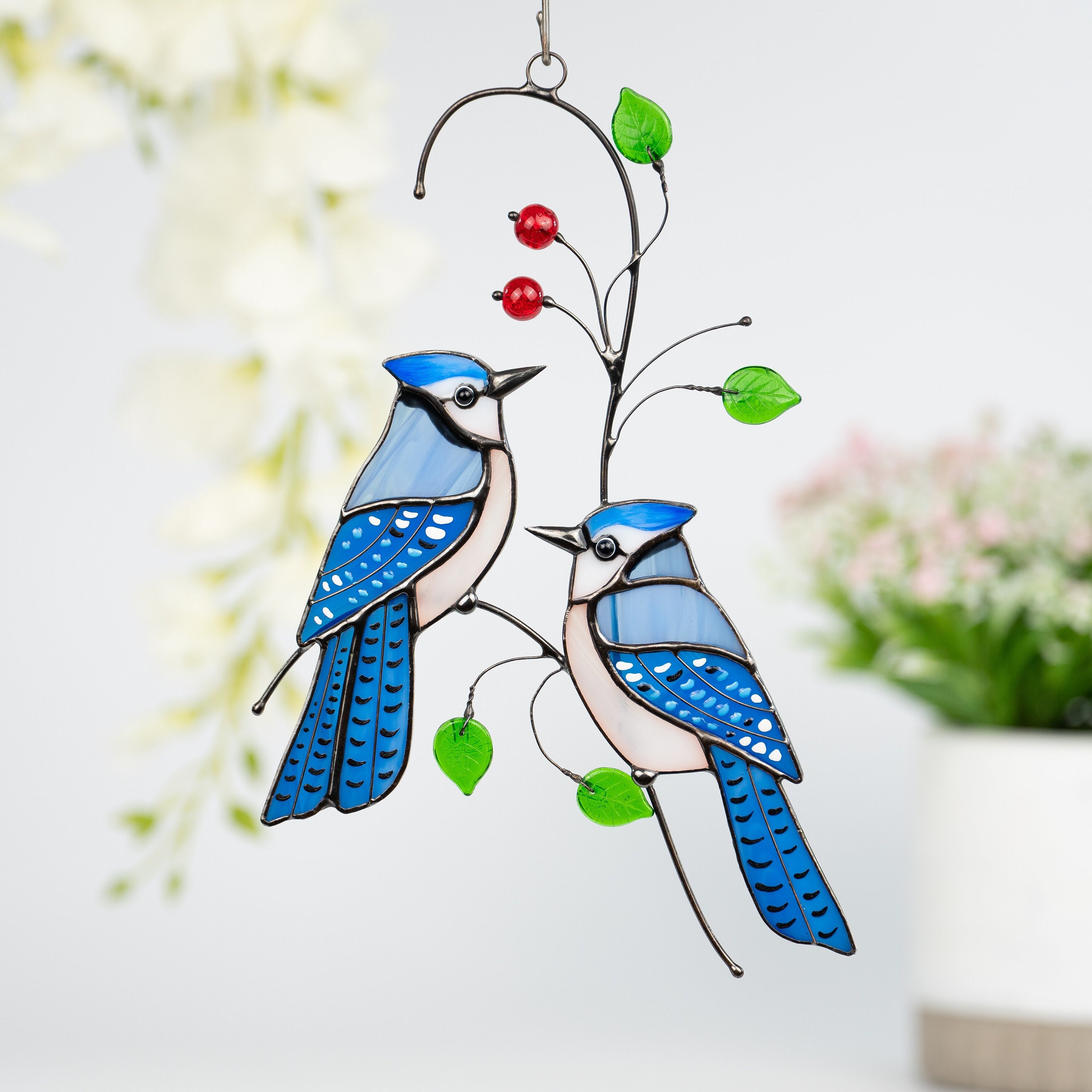 Stain Glass Blue Jay - Etsy Canada