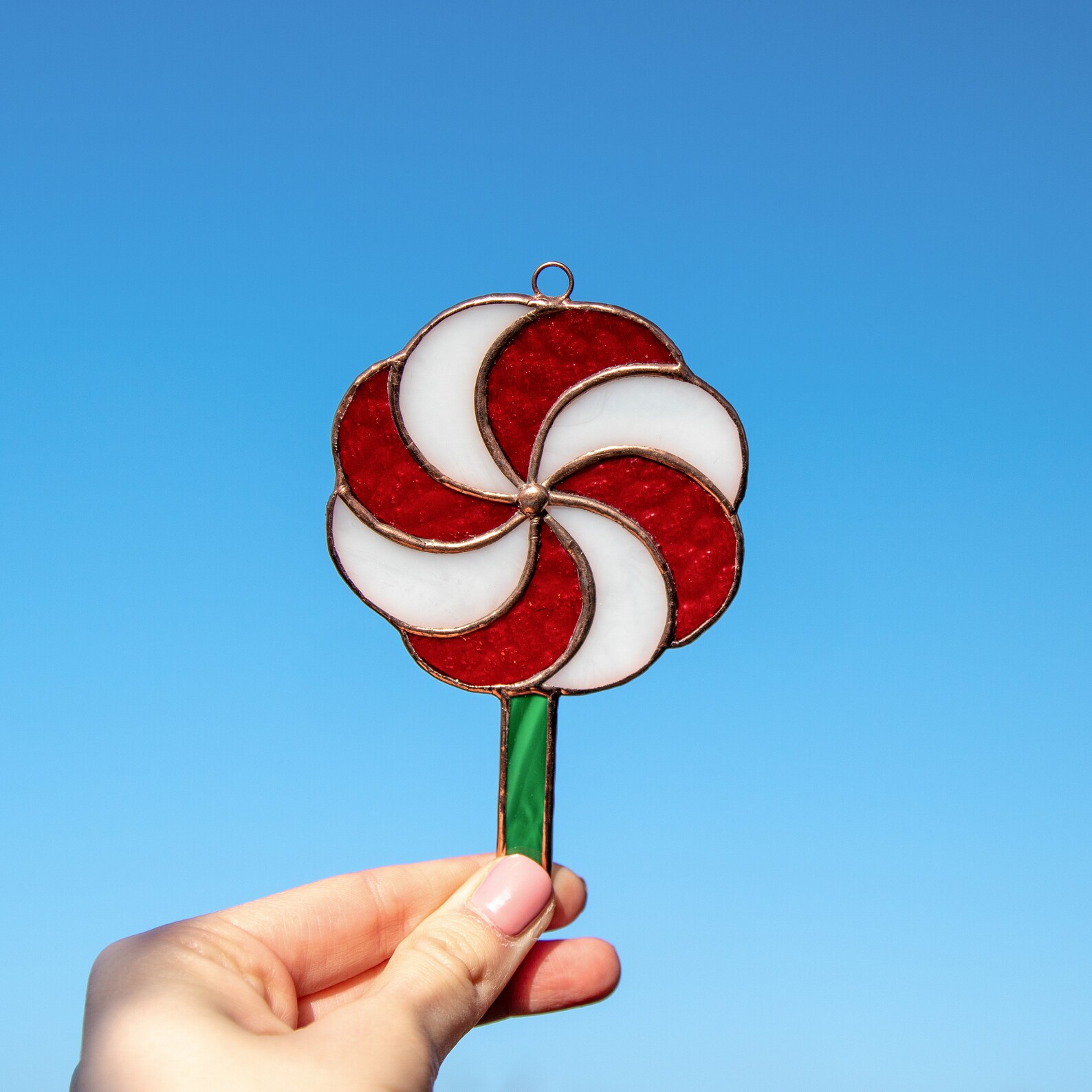 Christmas candy stained glass window hangings Christmas gifts Etsy