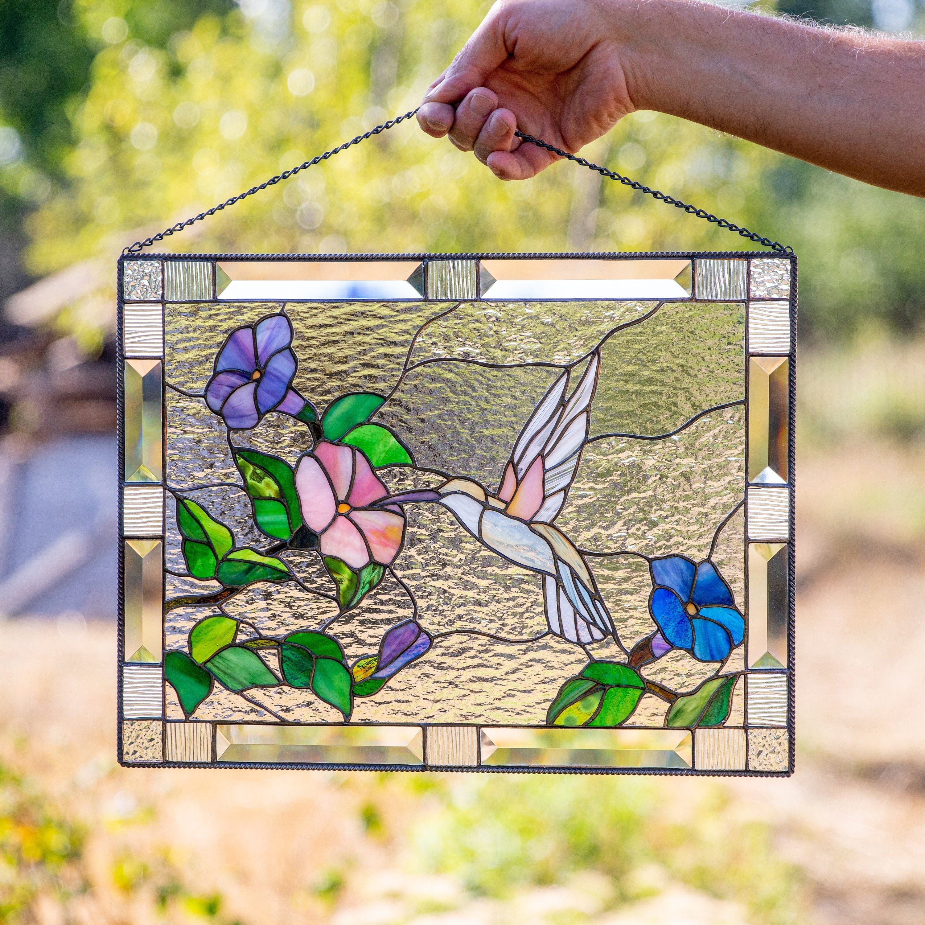 Creator's Stained Glass - The Hummingbird is one of our newest