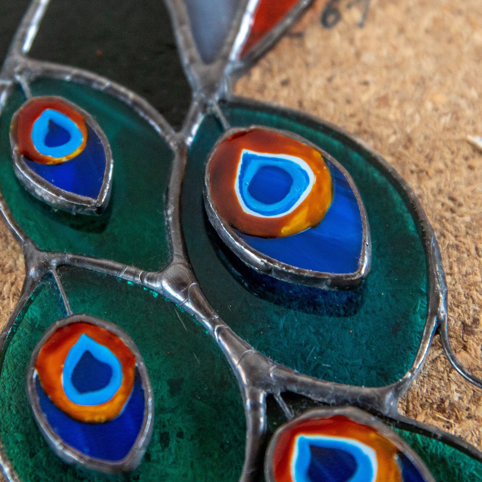 Peacock Stained Glass Window Hangings Christmas Gifts Stained Etsy