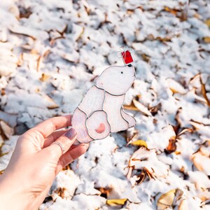 winder decor for Christmas tree made of stained glass