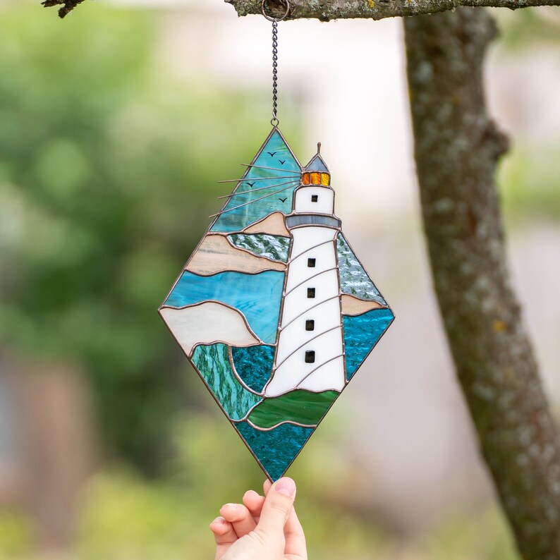 Custom Stained Glass Window Hangings Mothers Day Gift Stained Etsy