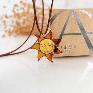 stained glass jewelry of sunshine