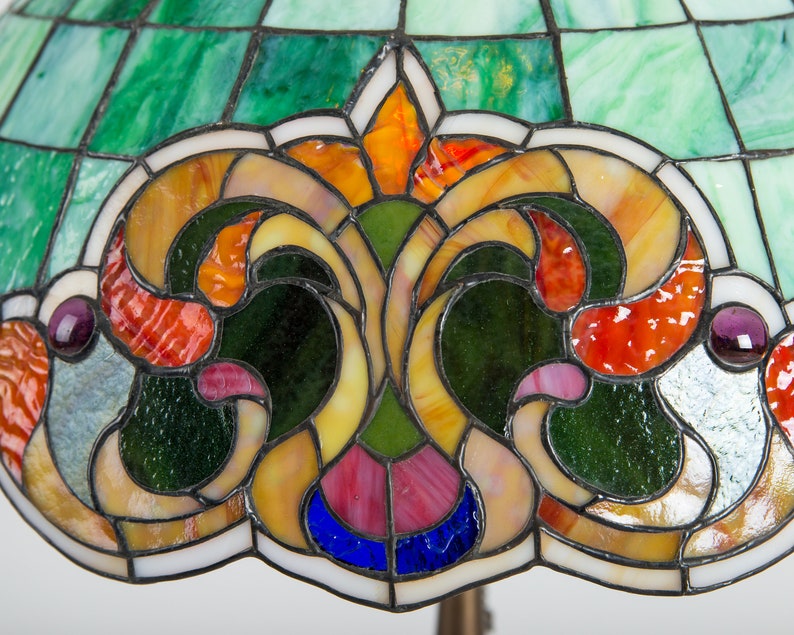 Unique stained glass lamp shade 8th Unique stained glass lamp shade 8th