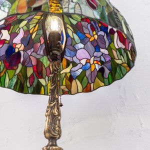 modern stained glass Tiffany lamp