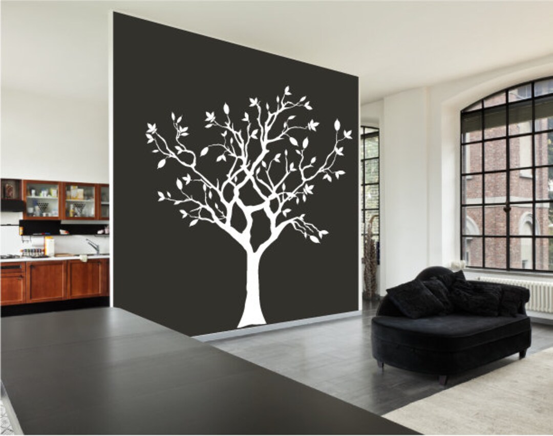 Big Tree Wall Decal Vinyl Mural for Living Room With Pack of Etsy