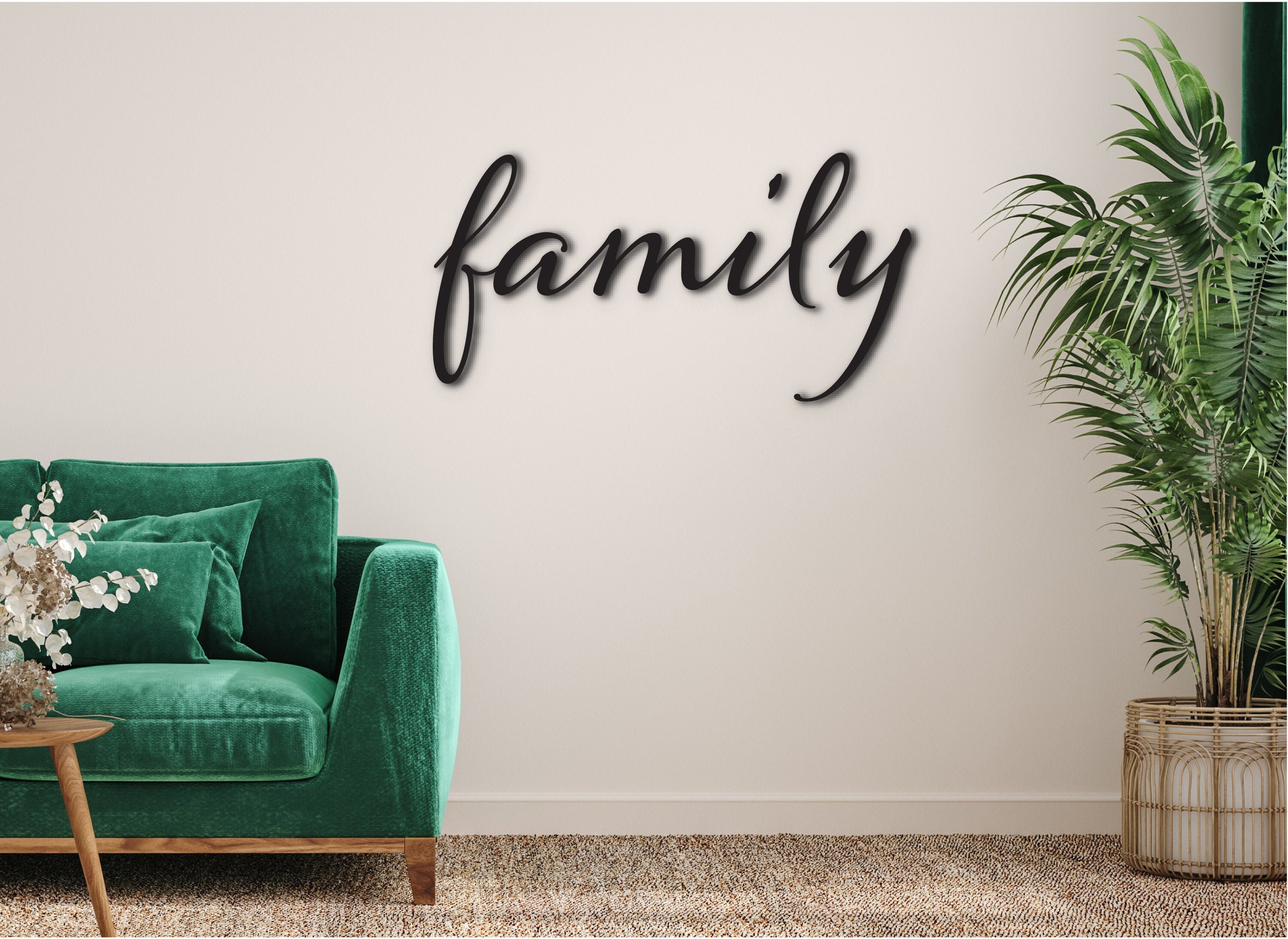 Family Wood Sign Script Wall Quote Font Design Wooden Words - Etsy Ireland