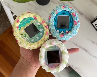 Basic Fluffy Floral Tamagotchi Cases (ON/Meets/Mix/Ps/ID/IDL/Pix)