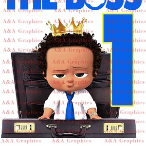 The Boss Baby JPG PNG file for birthday boss baby Shirts, Birthday boss shirt with your Custom Name or blank