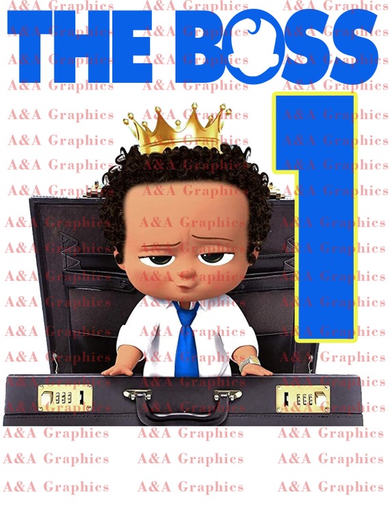 Black Boss Baby Birthday Shirts Boss Baby Birthday Shirt Design
