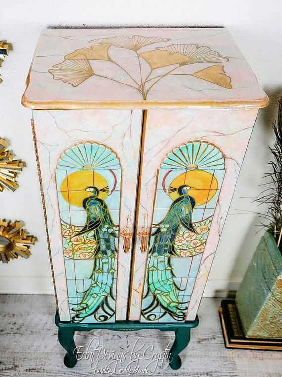 Art deco jewelry armoire