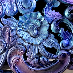 Gothic, Carnival Glass, Mermaid King Bedframe, Headboard, Footboard ...