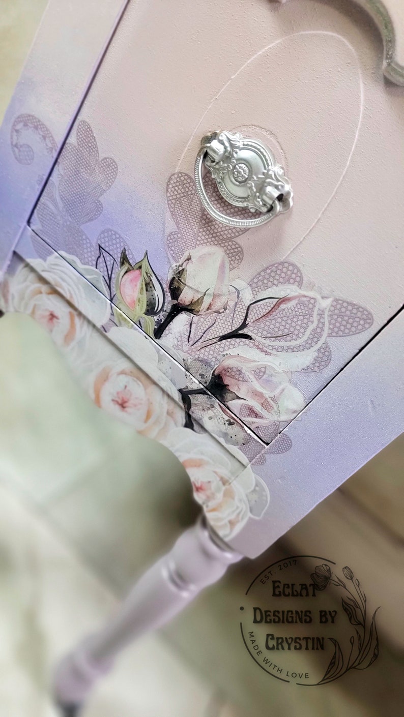 Pink Romance Vanity Table Makeup Mirror Bedroom Furniture Etsy